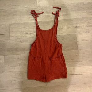 Muted Red Romper !